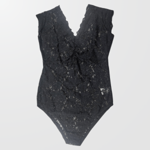 BODY DE ENCAJE NEGRO LIBRA