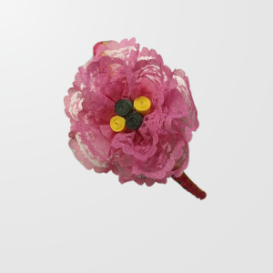 Diadema flor rosa
