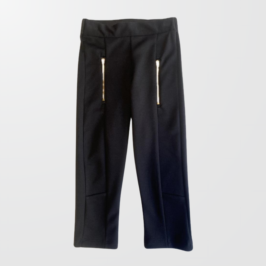 LEGGIN NEGRO INFANTIL CON CREMALLERA